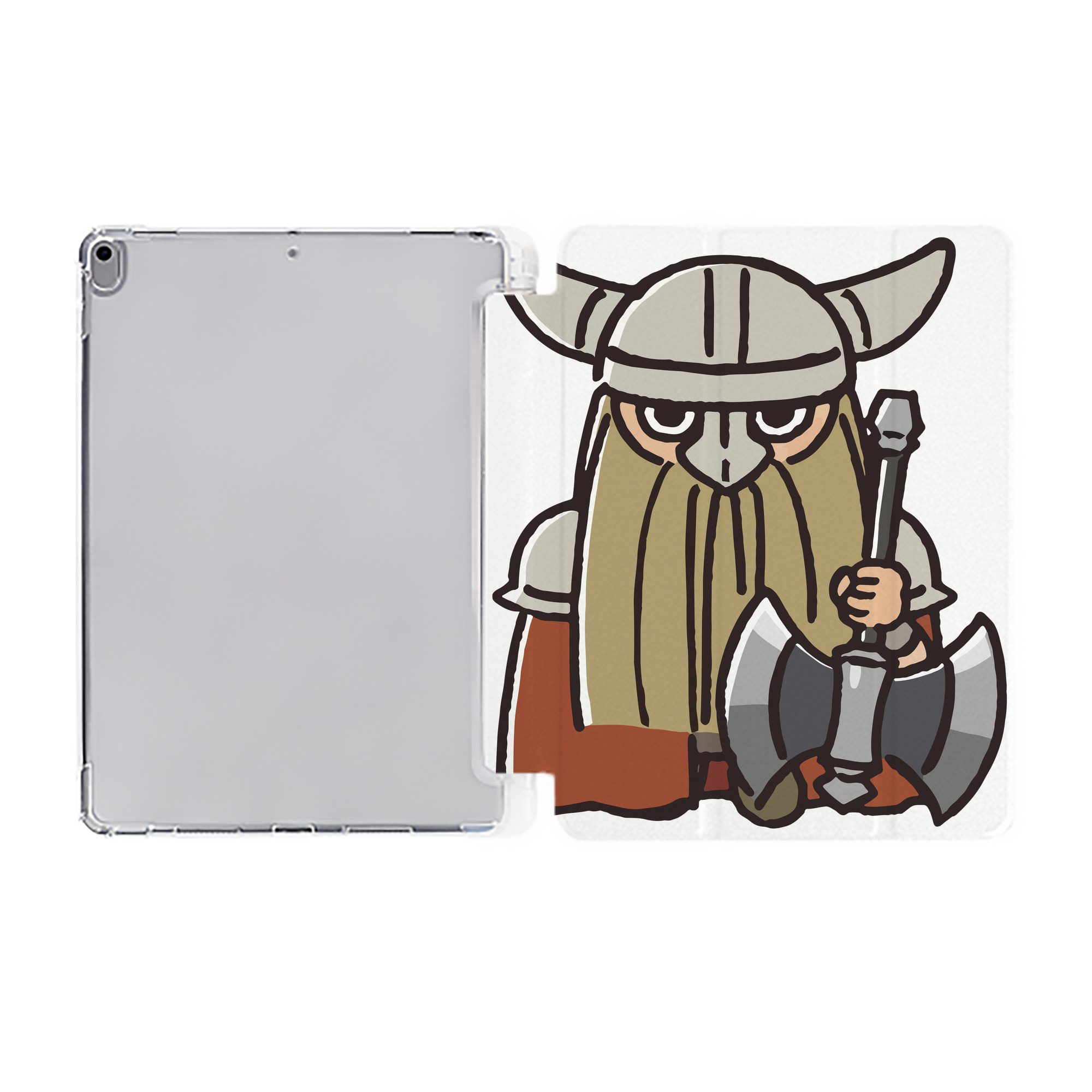 （画像用） 葬送のフリーレン Frieren IPad ケース ペン収納付き 三つ折りスタンド PUレザー×シリコン 対応機種9.5/10.5/10.9インチ